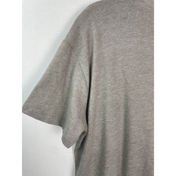 Cropped Top Beige Womens Medium Graphic Tee Sunshine State of Mind T Shirt Gray - Picture 7 of 12